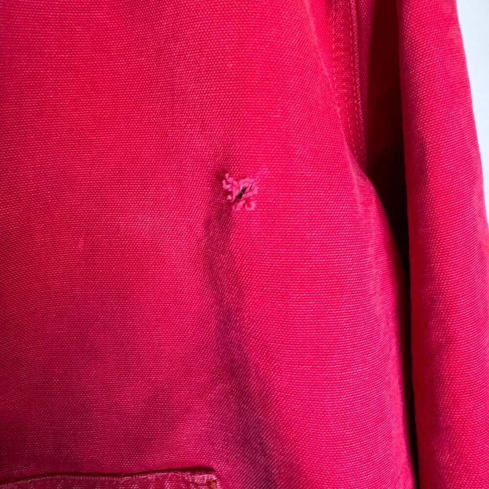 Vintage Y2K Carhartt red active hooded work wear jacket - Picture 7 of 14